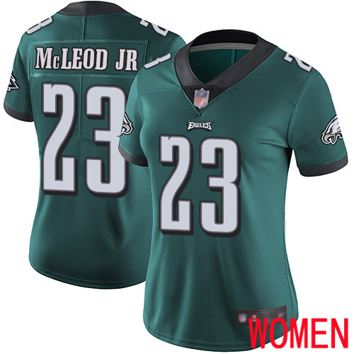 Women Philadelphia Eagles #23 Rodney McLeod Midnight Green Team Color Vapor Untouchable NFL Jersey